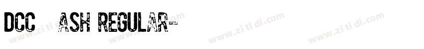 DCC   Ash Regular字体转换